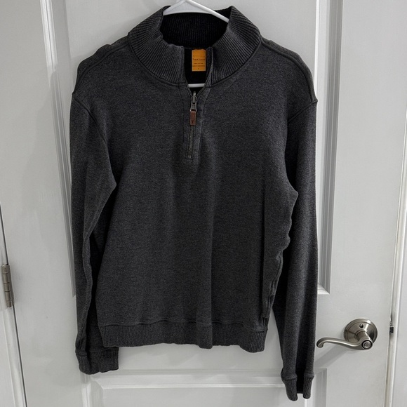 Tailor Vintage Other - Tailor Vintage Charcoal Zip-Up Sweater